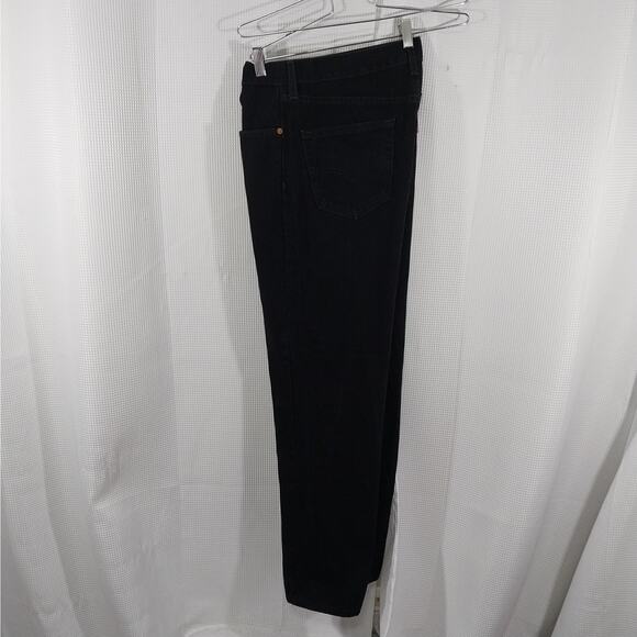 LEVI'S! LEVI STRAUSS & CO.! CLASSIC BLACK DENIM RELAXED JEANS, 550! SZ 32 X 42 - Picture 9 of 13